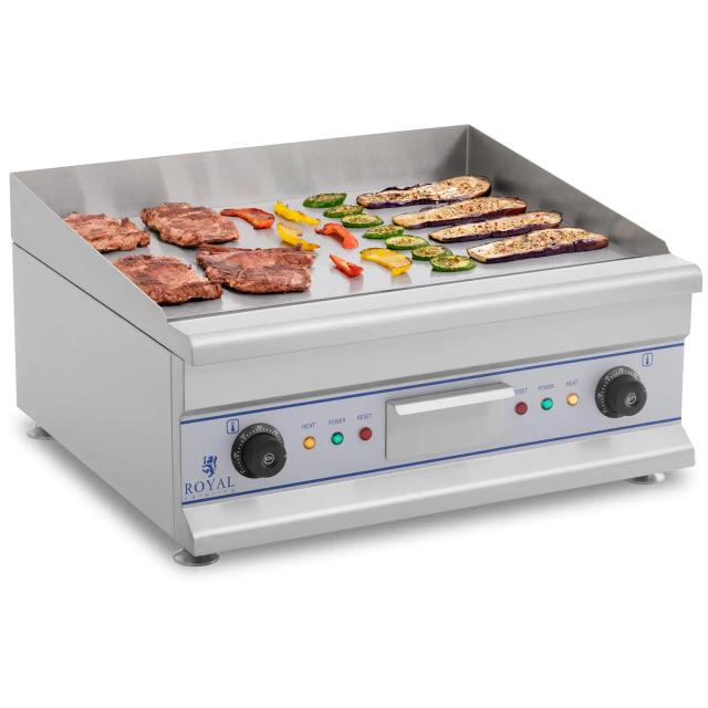 Elektromos grill - 60 cm - sima felületes- 2 x 3,2 kW | Royal Catering on Productcaster.