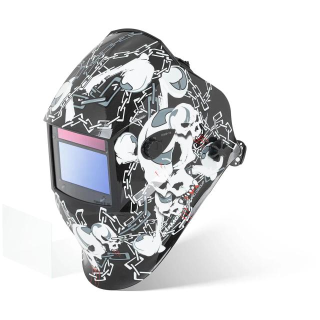 Hegesztő sisak - Black skull - advanced series | Stamos Welding Group on Productcaster.