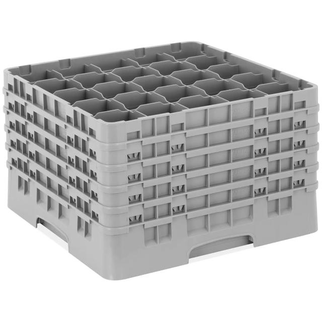 CAMBRO Camrack mosogatókosár poharakhoz - 25 rekesz - 50 x 50 x 30,8 cm - pohármagasság: 27,9 cm on Productcaster.