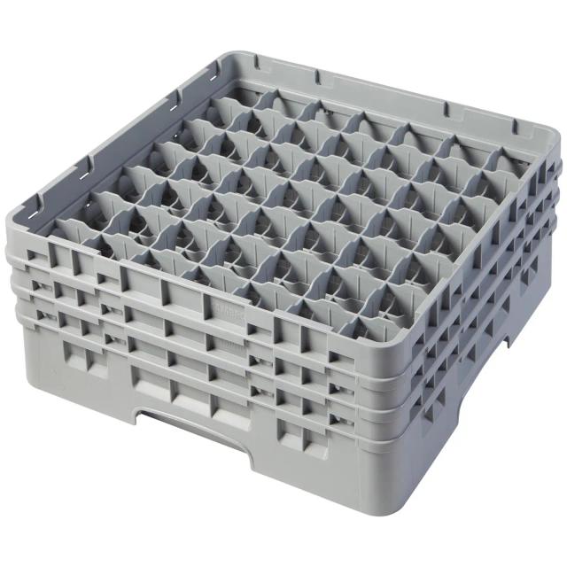 CAMBRO Camrack mosogatókosár poharakhoz - 49 rekesz - 50 x 50 x 22,5 cm - pohármagasság: 17,4 cm on Productcaster.