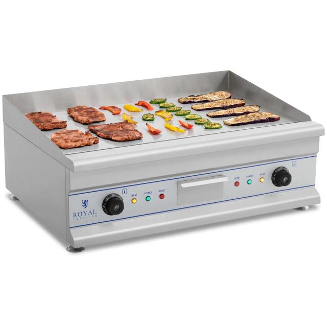 Elektromos grill – 75 cm - sima felületű - 2 x 3,2 kW | Royal Catering on Productcaster.