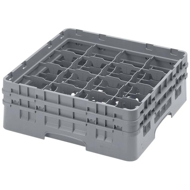 CAMBRO Camrack mosogatókosár poharakhoz - 16 rekesz - 50 x 50 x 18,4 cm - pohármagasság: 13,3 cm on Productcaster.