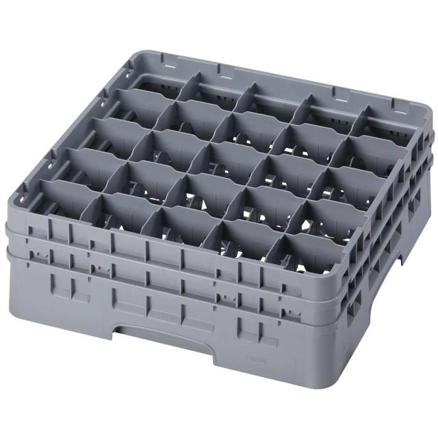 CAMBRO Camrack mosogatókosár poharakhoz - 25 rekesz - 50 x 50 x 18,4 cm - pohármagasság: 13,3 cm on Productcaster.