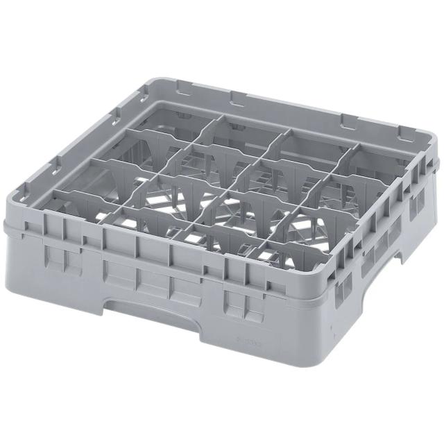 CAMBRO Camrack mosogatókosár poharakhoz - 16 rekesz - 50 x 50 x 14.3 cm - pohármagasság: 9.2 cm on Productcaster.