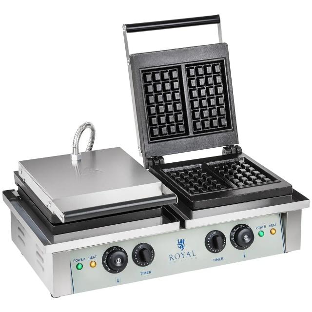 Gofrisütő - 1 x 2000 Watt - szögletes - 2.0 | Royal Catering on Productcaster.