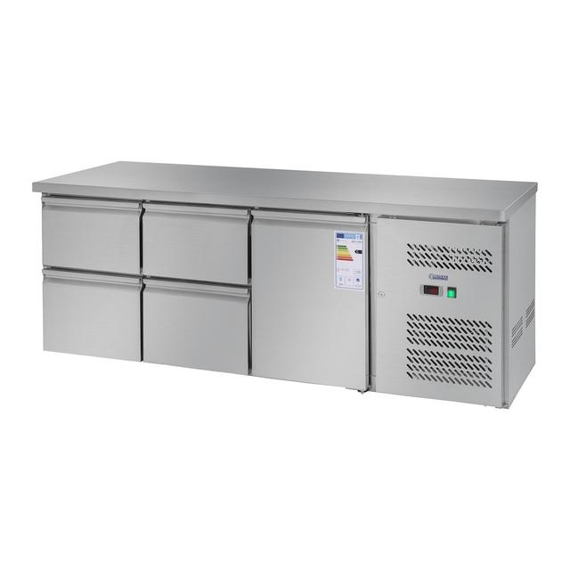 Hűtőpult - 403 l- 1 ajtós - 4 fiókos | Royal Catering on Productcaster.