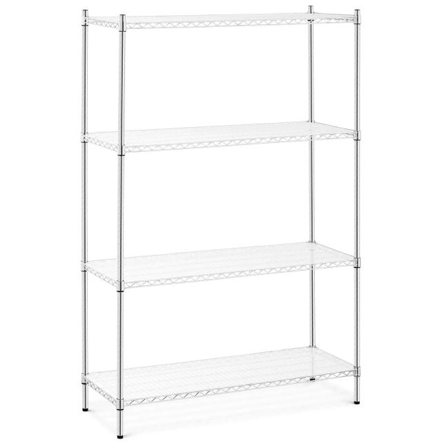 Metal Shelving Unit 120 x 45 x 180 cm 1,000 kg With Mats - Free Standing Shelves by Royal Catering on Productcaster.