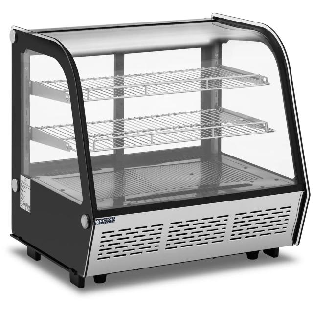 Vetrina refrigerata da banco per pasticceria - 120 L - 3 livelli - acciaio inox | Royal Catering on Productcaster.