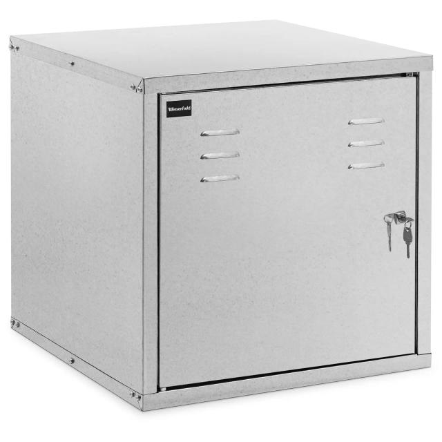 Saddle Locker - 60 x 60 x 60} cm - oțel (galvanizat) on Productcaster.