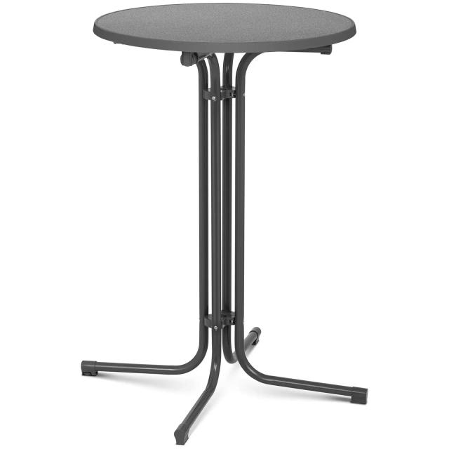 Masă de bar High Top - Ø 70 cm - pliabilă - gri on Productcaster.