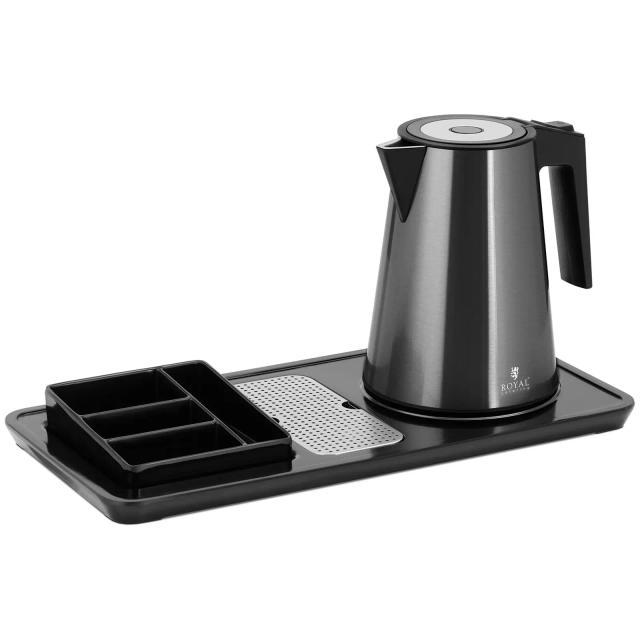 Ceainic - Stație de cafea și ceai - 1,2 L - 1800 W - negru - Royal Catering on Productcaster.