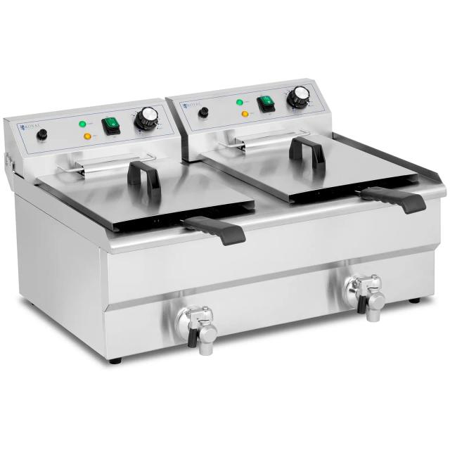 Friteuza - 2 x 16 L - Royal Catering - 230 V on Productcaster.