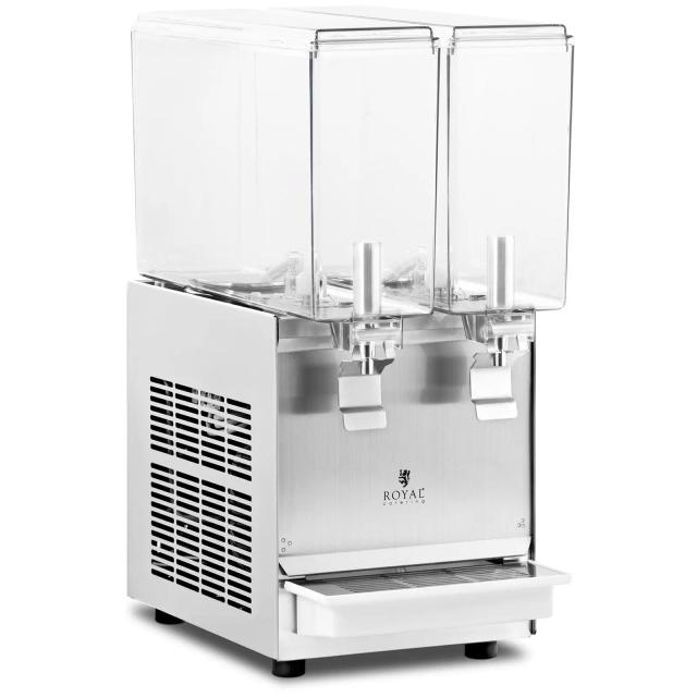 Dozator de sucuri - 2 x 10 L - Royal Catering - sistem de răcire on Productcaster.