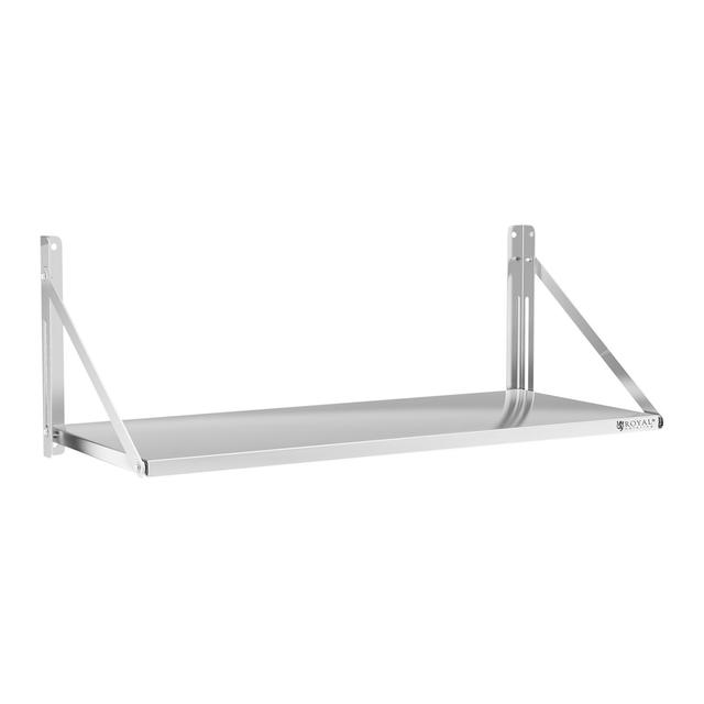 Raft de perete - pliabil - design bar - 120 x 45 cm - 40 kg - oțel inoxidabil on Productcaster.