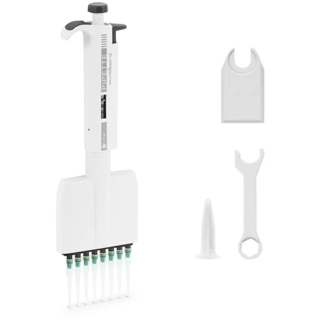 Pipetă multicanal - pentru 8 vârfuri - 0,005 - 0,05 ml on Productcaster.