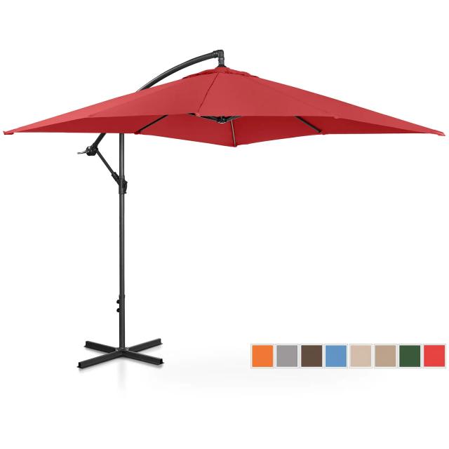 Umbrelă de grădină - Claret - pătrată - 250 x 250 cm - înclinabilă on Productcaster.