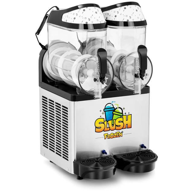 Mașină pentru slush - 2 x 10 L - LED on Productcaster.