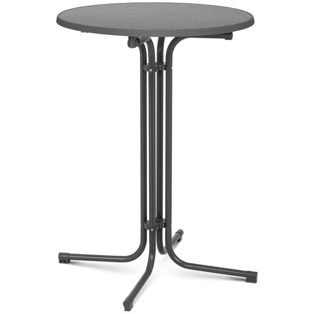 Masă de bar High Top - Ø 80 cm - pliabilă - gri on Productcaster.