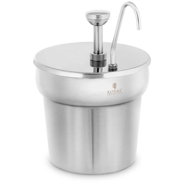 Distribuitor de sosuri - Oțel inoxidabil - 6,6 l - Royal Catering on Productcaster.