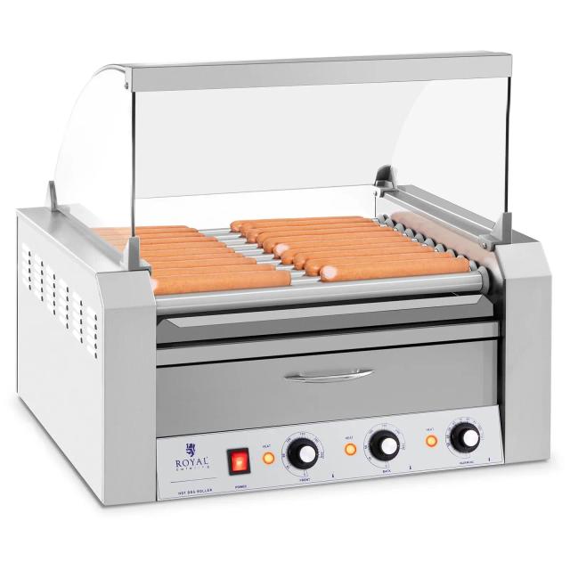 Hotdog Grill - 11 role - Sertare calde - Oțel inoxidabil on Productcaster.