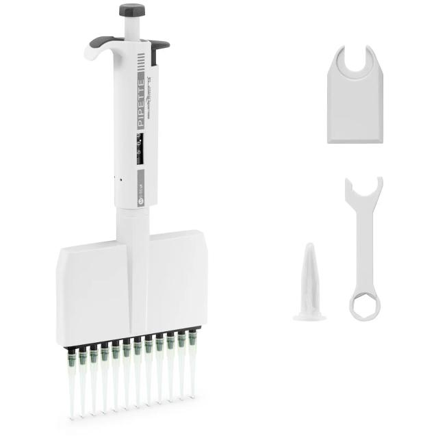 Pipetă multicanal - pentru 12 vârfuri - 0,005 - 0,05 ml on Productcaster.