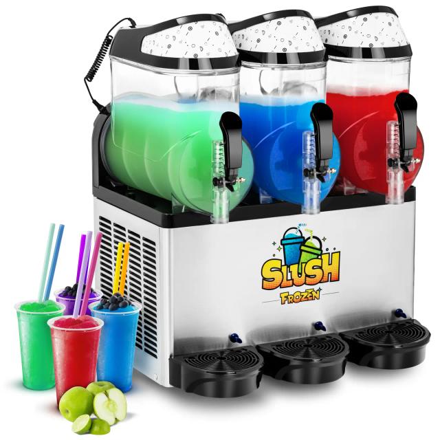 Mașină pentru slush - 3 x 10 L - LED on Productcaster.