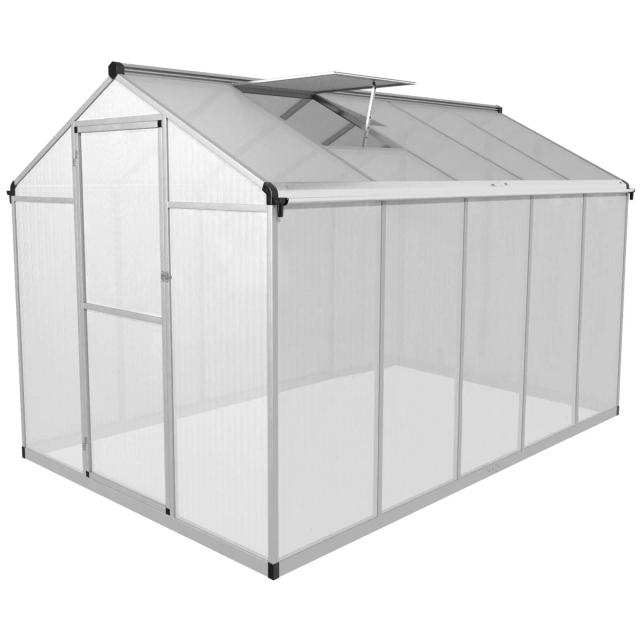 Greenhouse - 301 x 178 x {{netto_înălțime}} cm - policarbonat + aluminiu on Productcaster.