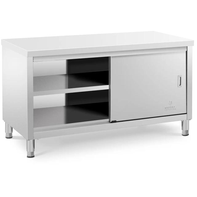 Dulap de Lucru din Oțel Inoxidabil - 150 x 70 x 85 cm - 600 kg Capacitate de încărcare on Productcaster.