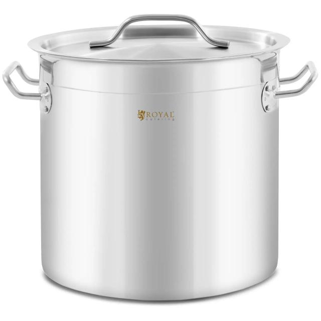 Pot de gătit cu inducție - 12 L - Royal Catering - {{Înălțimea vasului}} mm on Productcaster.