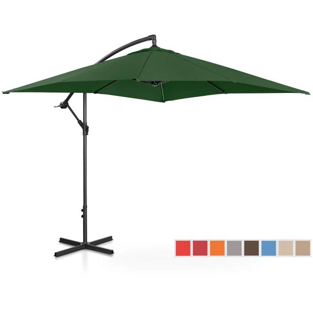 Umbrelă de grădină - Verde - Pătrată - 250 x 250 cm - Înclinabilă on Productcaster.