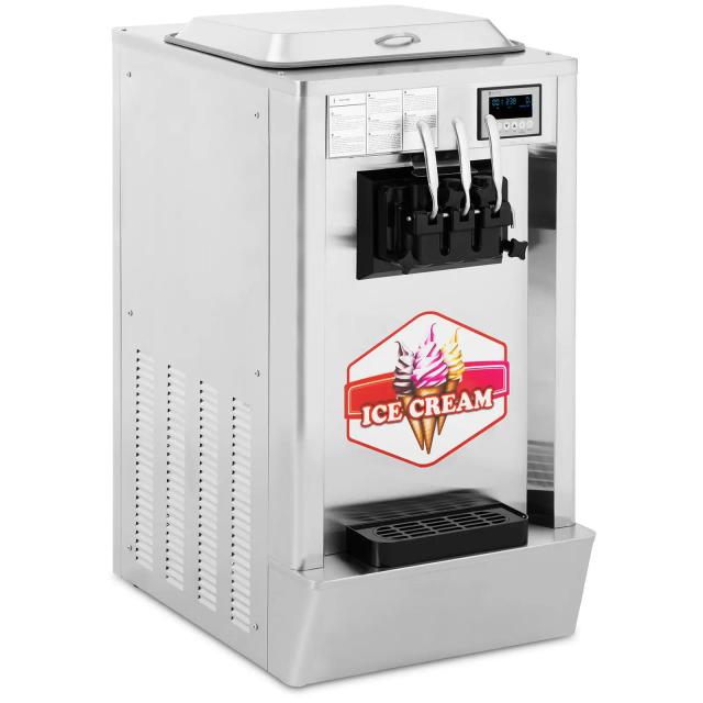 Mașină de înghețată Soft Serve - 1550 W - {{producție de înghețată_702_temp}} l/h - {{numărul de arome_703_temp}} Arome - Royal Catering on Productcaster.