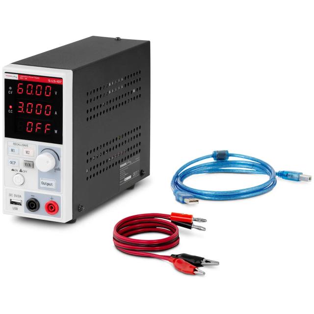 Sursa de alimentare a bancului - 0 - 60 V - 0 - 3 A - 180 W - 2 memorie on Productcaster.