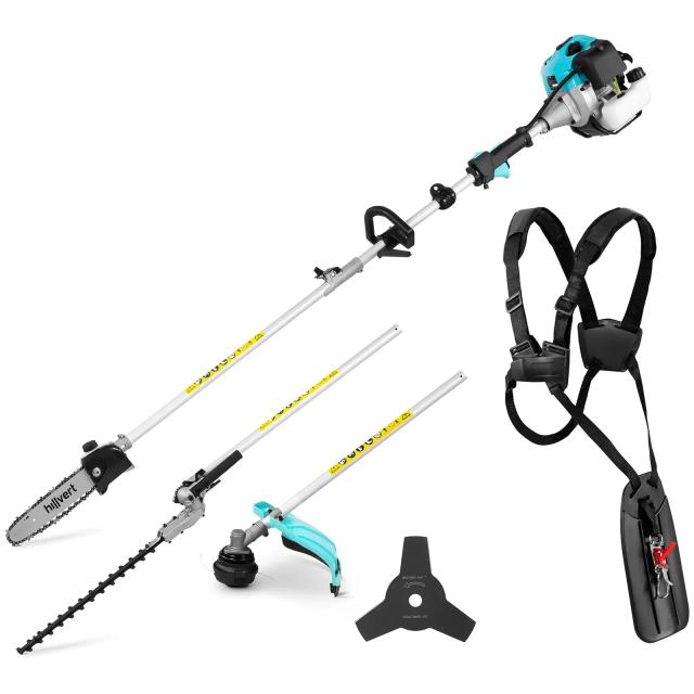 Unealtă multifuncțională de grădină 4 în 1 - 1600 W - Trimmer pentru gazon + foarfecă electrică + trimmer pentru gard viu + foarfecă de crengi înalte on Productcaster.