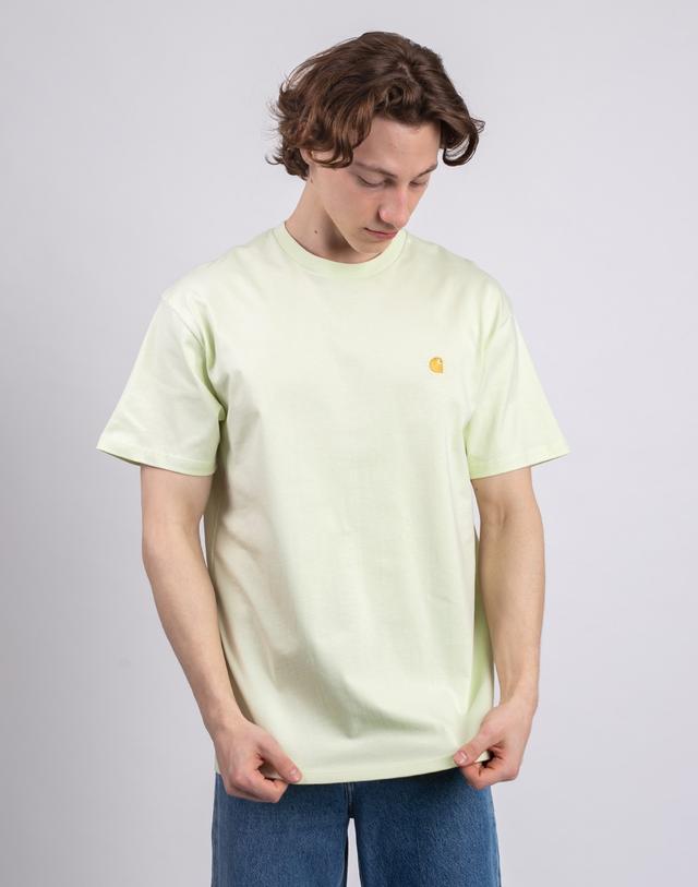 Carhartt WIP S/S Chase T-Shirt Air Green/Gold XL on Productcaster.
