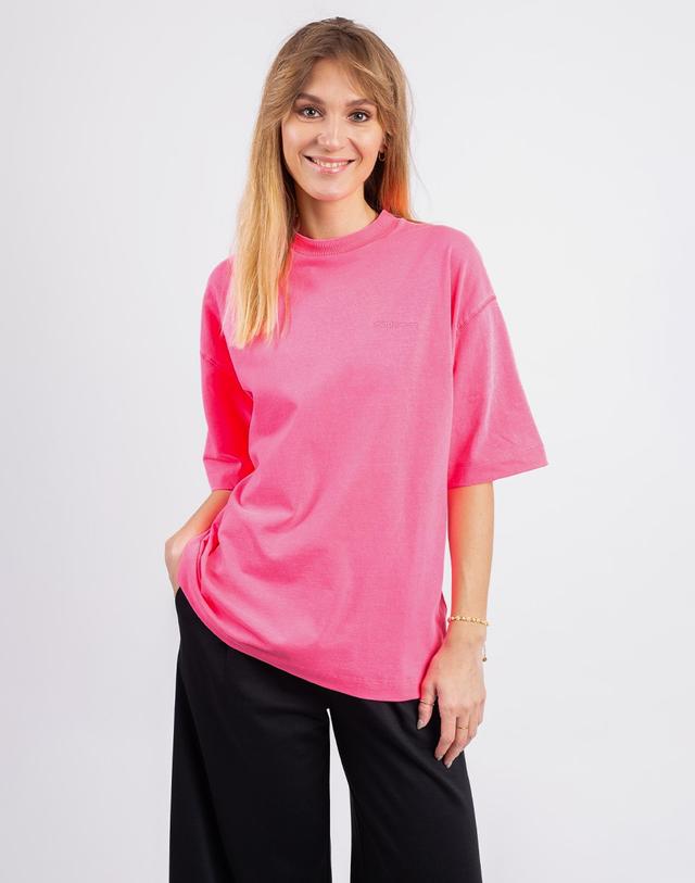 Carhartt WIP W' S/S Lumo T-Shirt Lumo pink garment dyed M on Productcaster.