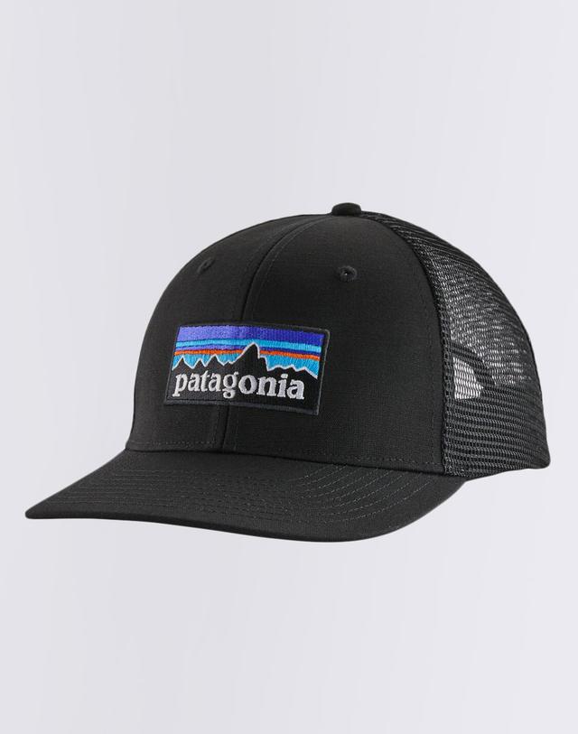 Patagonia P-6 Logo Trucker Hat Black on Productcaster.