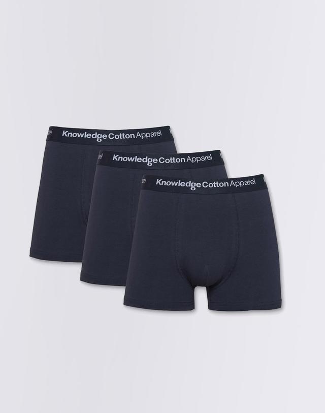 Knowledge Cotton 3-Pack Underwear 1001 Total Eclipse XL on Productcaster.