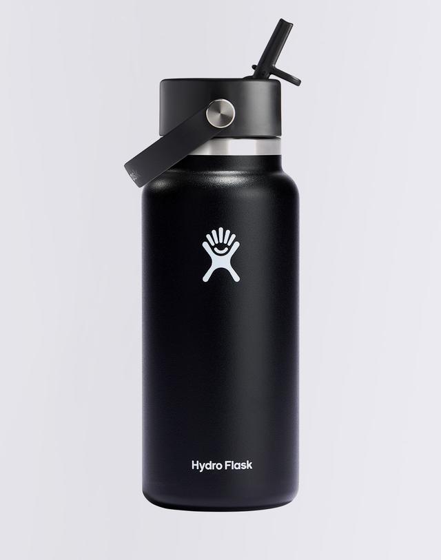 Hydro Flask Wide Mouth with Flex Straw Cap 32 oz (946 ml) Black on Productcaster.