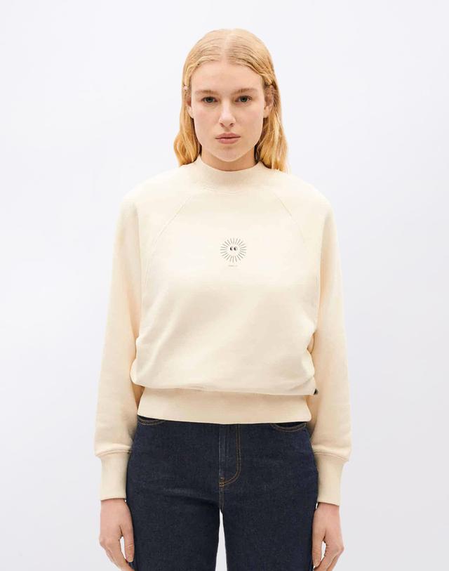 Thinking MU Soleil White Fantine Sweatshirt WHITE S on Productcaster.