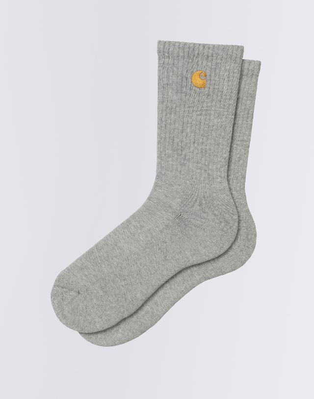 Carhartt WIP Chase Socks Grey Heather/Gold on Productcaster.