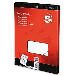 5 Star Address Labels 63.5x46.6mm White (1800 Labels) on Productcaster.