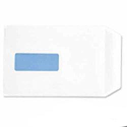 White Box C5 Window Envelopes Pocket Self Seal 90gsm White Pack 500 on Productcaster.