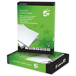 5 Star A4 Copier Paper Recycled 80gsm White 5 x 500 Sheets on Productcaster.