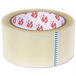 5 Star Packing Tape Roll Polypropylene Low Noise 48mmx66m Clear (6 Pack) on Productcaster.