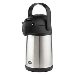 Addis Chrome President Pump Pot Vacuum Flask Stainless Steel Jug 2 Litre – Hot Or Cold Drinks, Maintains Temperature For 6 Hours, Stainless-Steel,  on Productcaster.