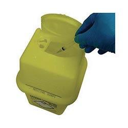 Clinical Waste Bin Sharps Disposal Box Yellow 7 Litres H382 x W170mm on Productcaster.