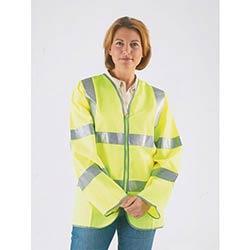 Hi-Visibility Yellow Long Sleeved Waistcoats Jacket Size 2 XL on Productcaster.