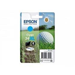 Epson 34XL - 10.8 ml - XL - cyan - original - ink cartridge - for WorkForce Pro WF-3720, WF-3720DWF, WF-3725DWF on Productcaster.