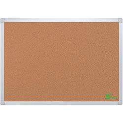 5 Star Eco Cork Board with Wall Fixing Kit Aluminium Frame W 1200 x H 900 mm on Productcaster.