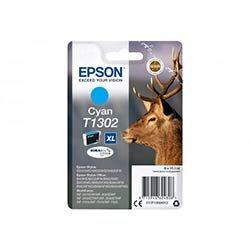 Epson T1302 - 10.1 ml - cyan - original - blister with RF/acoustic alarm - ink cartridge - for Stylus Office BX630, BX635, BX935; WorkForce WF-3010,  on Productcaster.